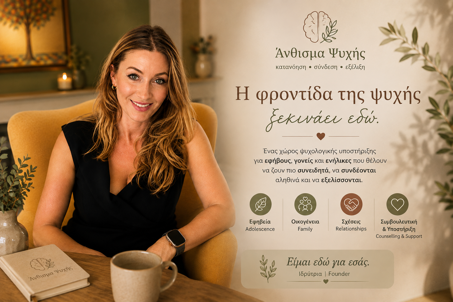 Ζεστό φυσικό φως σε ήσυχο εσωτερικό χώρο